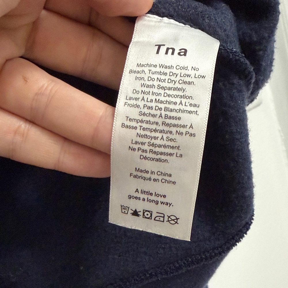 TNA Women's Red and Navy Sweatshirt - Picture 4 of 8
